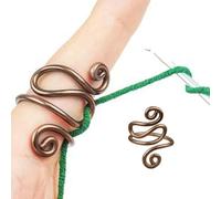 Crochet Tension for Crocheting, Knitting Crochet Accessories, Adjustable Crochet Rings for Fingers, Crochet Finger Hook for Hand Weaving