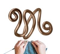 Crochet Tension Ring, Adjustable Aluminum Wire Finger Rings, Firm Grip Yarn Regulator for Righties & Lefties, Companion Hook Ring for Weavers, Crocheters & Knitters