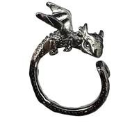 Crochet Tension Ring for Finger Dragon Comfortable Adjustable Stylish