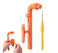 Crochet Tensioner Tool Ergonomic Handle Guide Yarn Tensioner for Crocheting for Women, Beginners, Craftsmen, Designed with an Ergonomic Handle, This Tensioner Ensures Comfort During Longer Ba