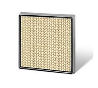 Crochet Texture Cream White Color Unisex Brooches & Pins Square Lightweight Lapel Badge Jewelry for Clothing Shawl Hat