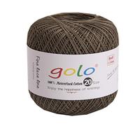 Crochet Thread Size 20 for Hand Knitting Crochet Yarn for Hand Knitting (Grey coffer-815)
