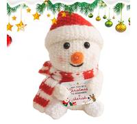 Crochet Toys - with Positive Card Knitted Ornament | Handmade Crochet | for Adults Valentines Christmas Graduation Kids Desks Car Shelves