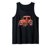 Crochet Tractor Thanksgiving Yarn Pumpkin Pattern Fall Art Tank Top