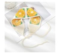 Crochet Turban Hair Bands Vintage Hair Scarf For Women Flower Knit Headband Headwrap(Style17)