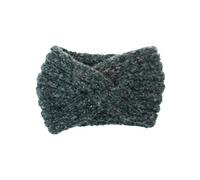 Crochet Turban Headband Woolen Yarn Knitted Headwrap Soft Cross Hair Band Ear Warmer Protector For Women Lady Girls (Green)