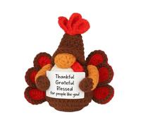 Crochet Turkey Doll Thank You Card Included Ornament