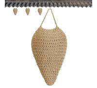 Crochet Wasp Nest Decoys - Hanging Fake Hornet Nest Decoy | Artificial Hive Crochet Decoration | Cotton Rope Fake Bee Hive | Hangable Hornet for Outdoor Patio Eaves Orchard