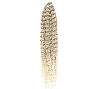 Crochet Wavy Synthetic Hair for Women Gradient Blonde Hair Extensions Long Soft Texture 32 Inches Length-T16-613_32 inches3pcs