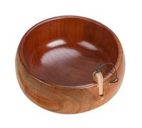 Crochet Wool Bowl | Wooden Wool Holder for Knitting Wool, Holder for Weaving and Creative Hobbies, for Crocheters, Women Knitters, Beginners, Home, Dorm, Travel, Leisure