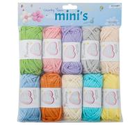 Crochet Yarn 10x25g Thick Mini Amigurumi Chunky Yarn for Crochet Chunky Wool for Beginners Easy Crochet Starter Kit Yarn Refill Pack