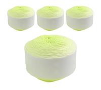 Crochet Yarn, 4 Pieces Gradient Thread for Crafts, Crochet Yarn for Beginners, Hobbist Quilting Projects, Embroidery Work Repair Scarves Making Creative Art