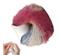 Crochet Yarn - 5.91x5.91in Crocheting Yarn | 2 Wool Acrylic Blend Gradient Crafts Cord | 100g Long Pile Yarns for Enthusiasts Hobbists Quilting Projects Fabric Repair Scarf Making Art