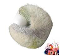 Crochet Yarn | Acrylic Wool Blend Gradient Crafts, 2 x 100 g Crochet Yarn for Beginners with Long Pile | For Hobbist Lovers Quilting Projects Repair Creazi