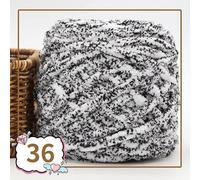 Crochet Yarn,Chunky Yarn 2PCS 100g Colorful Velvet Yarn for Hand Knitting Crochet Chenille Thick line Crocheting Slipper Bag amigurumi Blanket Thread(36)