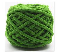Crochet Yarn,Chunky Yarn 2pcs Colorful Dye Warm Scarf Hand-Knitted Yarn for Hand Knitting Soft Milk Cotton Thick Giant Blanket(Green)