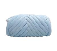 Crochet Yarn,Chunky Yarn Chunky Yarn Tube Giant Crocheting 250G Jumbo Tubular Knitting Soft Bulky Fit use for Rug Making Throw Hats Scarf Pet Bed(Light Blue)