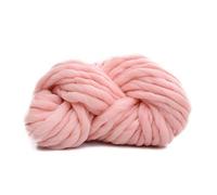 Crochet Yarn,Chunky Yarn Super Chunky Yarn Blended Arm Knitting Blanket Yarn Bulky Roving for Hand Knitting Crochet Blankets Hats Sweaters Rugs(Light Pink)