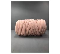 Crochet Yarn,Chunky Yarn Super Chunky Yarn Cotton Arm Knitting Giant Bulky Big Tupe Knit Blanket Braid(Light Pink)
