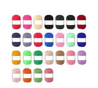 Crochet Yarn Cotton Yarn for Hand Knitting Crocheting Scarves,Sweaters,Shawls,Blankets,Various Handmade DIY(N3-25Pcs - 1Set)