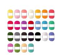 Crochet Yarn Cotton Yarn for Hand Knitting Crocheting Scarves,Sweaters,Shawls,Blankets,Various Handmade DIY(N2-25Pcs - 1Set)
