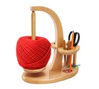 Crochet Yarn Holder,3 Slots Portable Smooth Wooden Craft Tools | Knitting Crochet Supplies - for Knitting Sewing Wool Thread Table Stitching Crafting Embroidery
