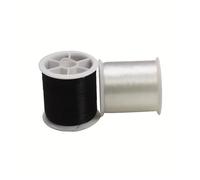 Crochet Yarn Knitting 100m Nylon Invisible Thread for Hanging Ornaments and Sew Hobby Strong and Wire Bracelet Jewelry DIY(1black1white)