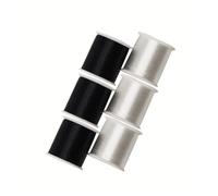 Crochet Yarn Knitting 100m Nylon Invisible Thread for Hanging Ornaments and Sew Hobby Strong and Wire Bracelet Jewelry DIY(3black3white)