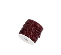 Crochet Yarn Knitting 10Yards/Roll 0.5mm-2mm Waxed Cotton Cord Thread String Strap Necklace Rope Bead for DIY Bracelet for Jewelry(Wine red,1.5mm)
