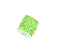 Crochet Yarn Knitting 10Yards/Roll 0.5mm-2mm Waxed Cotton Cord Thread String Strap Necklace Rope Bead for DIY Bracelet for Jewelry(Green,0.8mm)