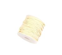 Crochet Yarn Knitting 10Yards/Roll 0.5mm-2mm Waxed Cotton Cord Thread String Strap Necklace Rope Bead for DIY Bracelet for Jewelry(Beige,1.5mm)