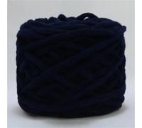 Crochet Yarn Knitting 1PCS 100g/ball Chenille Knitting Yarn Soft Ice Strip Line Cotton DIY Wool for Hand Scarf Thick(19-Navy Blue)