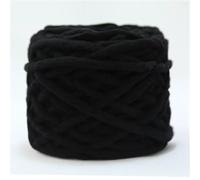 Crochet Yarn Knitting 1PCS 100g/ball Chenille Knitting Yarn Soft Ice Strip Line Cotton DIY Wool for Hand Scarf Thick(20-Black)