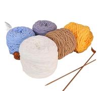 Crochet Yarn Knitting 1PCS 100g/ Ball Ice Strip Thread Soft Warm Chenille Yarn Coarse Wool Woven Blanket Slippers Bib Hat Scarf(Pink)