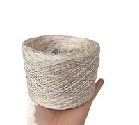Crochet Yarn Knitting 250g/ Ball Acetic Tencel Pure Cotton Wool Silk Soft Dyed Thread DIY Hand-Knitted Stick Crochet Shawl Scarf Weaving Material(Tran-Yellow)