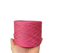 Crochet Yarn Knitting 250g/ Ball Acetic Tencel Pure Cotton Wool Silk Soft Dyed Thread DIY Hand-Knitted Stick Crochet Shawl Scarf Weaving Material(Rose Gold)