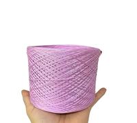 Crochet Yarn Knitting 250g/ Ball Acetic Tencel Pure Cotton Wool Silk Soft Dyed Thread DIY Hand-Knitted Stick Crochet Shawl Scarf Weaving Material(Rose Red)