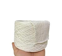 Crochet Yarn Knitting 250g/ Ball Acetic Tencel Pure Cotton Wool Silk Soft Dyed Thread DIY Hand-Knitted Stick Crochet Shawl Scarf Weaving Material(Yellow)