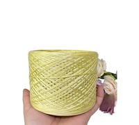 Crochet Yarn Knitting 250g/ Ball Acetic Tencel Pure Cotton Wool Silk Soft Dyed Thread DIY Hand-Knitted Stick Crochet Shawl Scarf Weaving Material(Light Black)