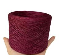 Crochet Yarn Knitting 250g/ Ball Acetic Tencel Pure Cotton Wool Silk Soft Dyed Thread DIY Hand-Knitted Stick Crochet Shawl Scarf Weaving Material(Orange)