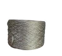 Crochet Yarn Knitting 250g/ Ball Acetic Tencel Pure Cotton Wool Silk Soft Dyed Thread DIY Hand-Knitted Stick Crochet Shawl Scarf Weaving Material(Light Gray)