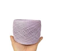 Crochet Yarn Knitting 250g/ Ball Acetic Tencel Pure Cotton Wool Silk Soft Dyed Thread DIY Hand-Knitted Stick Crochet Shawl Scarf Weaving Material(Purple)