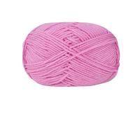 Crochet Yarn Knitting 50g/Set 4ply Soft Milk Cotton Knitting Yarn Needlework Dyed Lanas for Crochet Craft Sweater Hat Dolls(16 Begonia Powder)