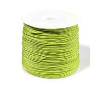 Crochet Yarn Knitting 90m/Roll 0.8m Nylon Thread Cord String for Jewelry Making Handmade Woven Rope Jade Bracelet Necklace Craft(Light Green)
