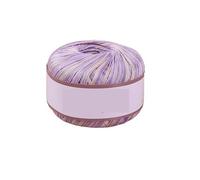 Crochet Yarn Lace Thread Mercerized Section Dyed Colorfulful Pure Cotton Yarn Crochet Thin Hand-Knitted Summer Cut Out Shawl Outer Knitwear(Color 19)