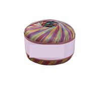 Crochet Yarn Lace Thread Mercerized Section Dyed Colorfulful Pure Cotton Yarn Crochet Thin Thread Hand-Knitted Summer Cut Out Shawl Outer Knitwear Yarn(Color 28)