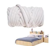 Crochet Yarn, Lightweight Chunky Wool Yarn Machine Washable for Crochet, Knitting and Craft, 16 Yards/500g