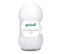 Crochet yarn Lisa Premium uni White 760-01