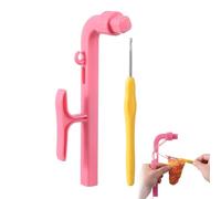 Crochet Yarn Rings - Comfortable Finger Grip, Knitting Tension, Crafting Tool Accessory, Handmade Art Aid, Hobbyist Kit | Tensioner for Crocheting Adult Kids Beginners Hobby Craft Project