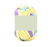 Crochet Yarn T-Shirt, Cotton Knit Thread, DIY Soft Wool Crochet Bag, Blanket, Rope Part Dyed, Rainbow Woven, Fluffy(Color 2)